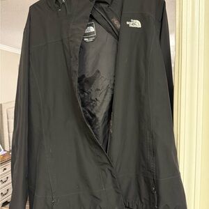 The North Face Black rain Jacket